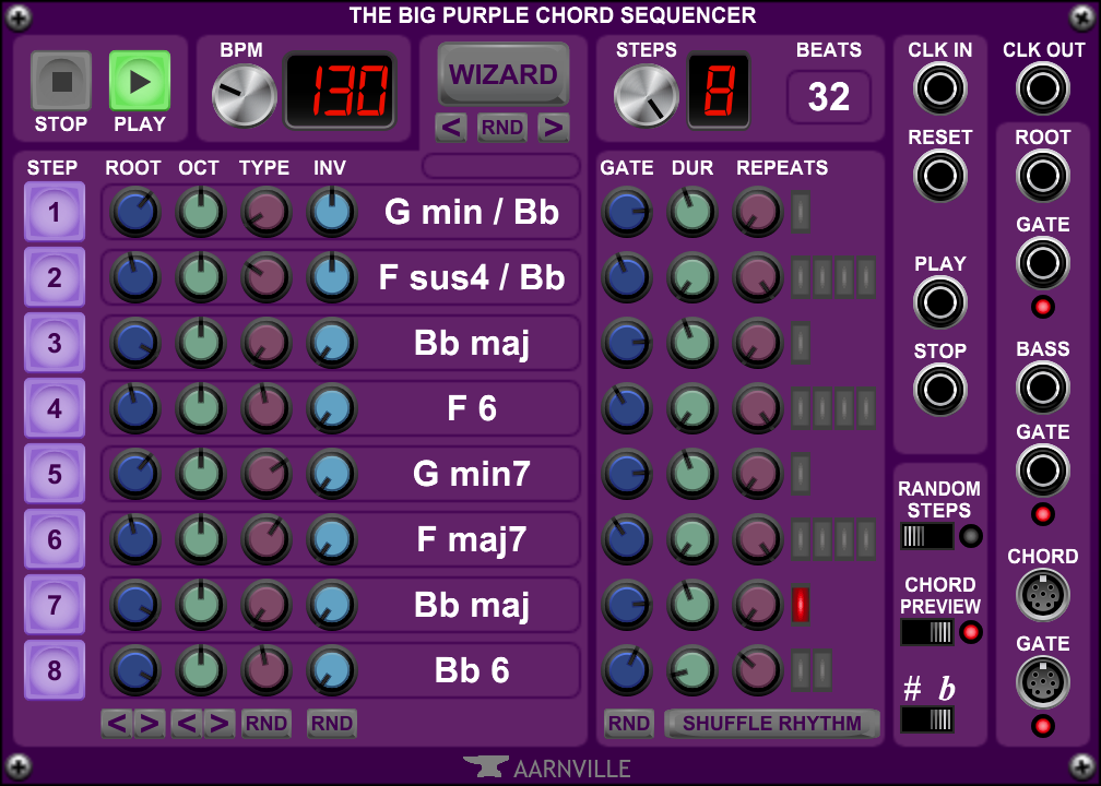 Purple Chord Sequencer